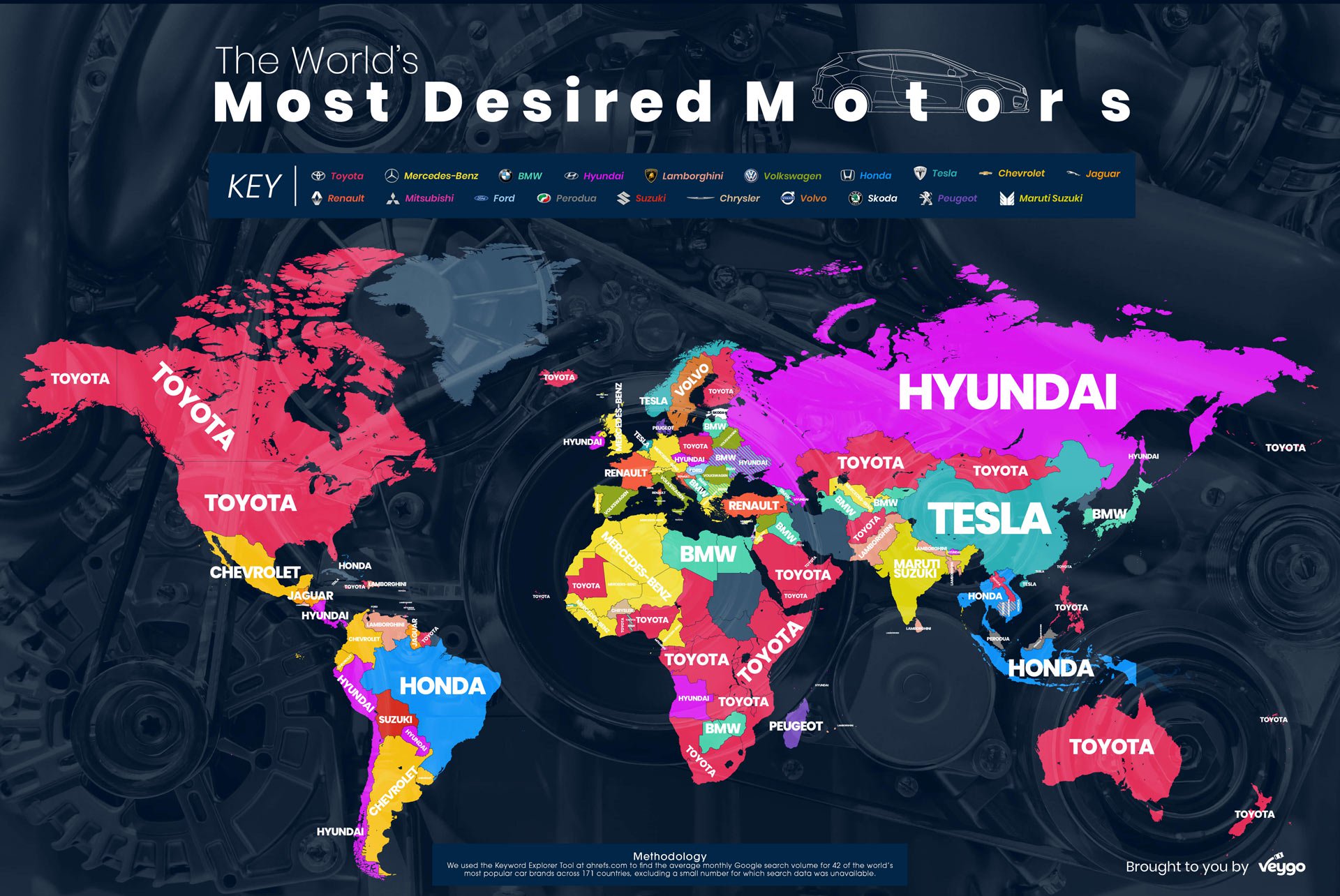 Кои марки на автомобили се „најгуглани“ во светот?