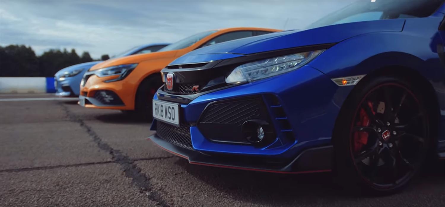 Директна пресметка: Honda Civic Type R, Hyundai i30N и Renault Megane RS