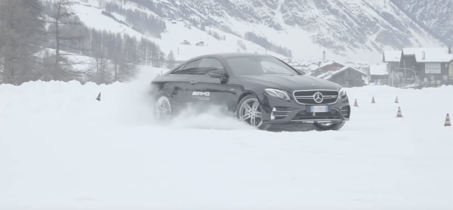 Mercedes AMG + патека со снег = врвна адреналинска возбуда / ВИДЕО