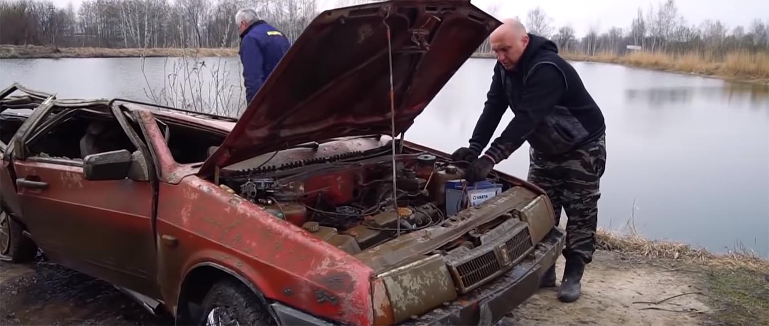 На Lada ништо не и можат ни шест месеци под вода / ВИДЕО