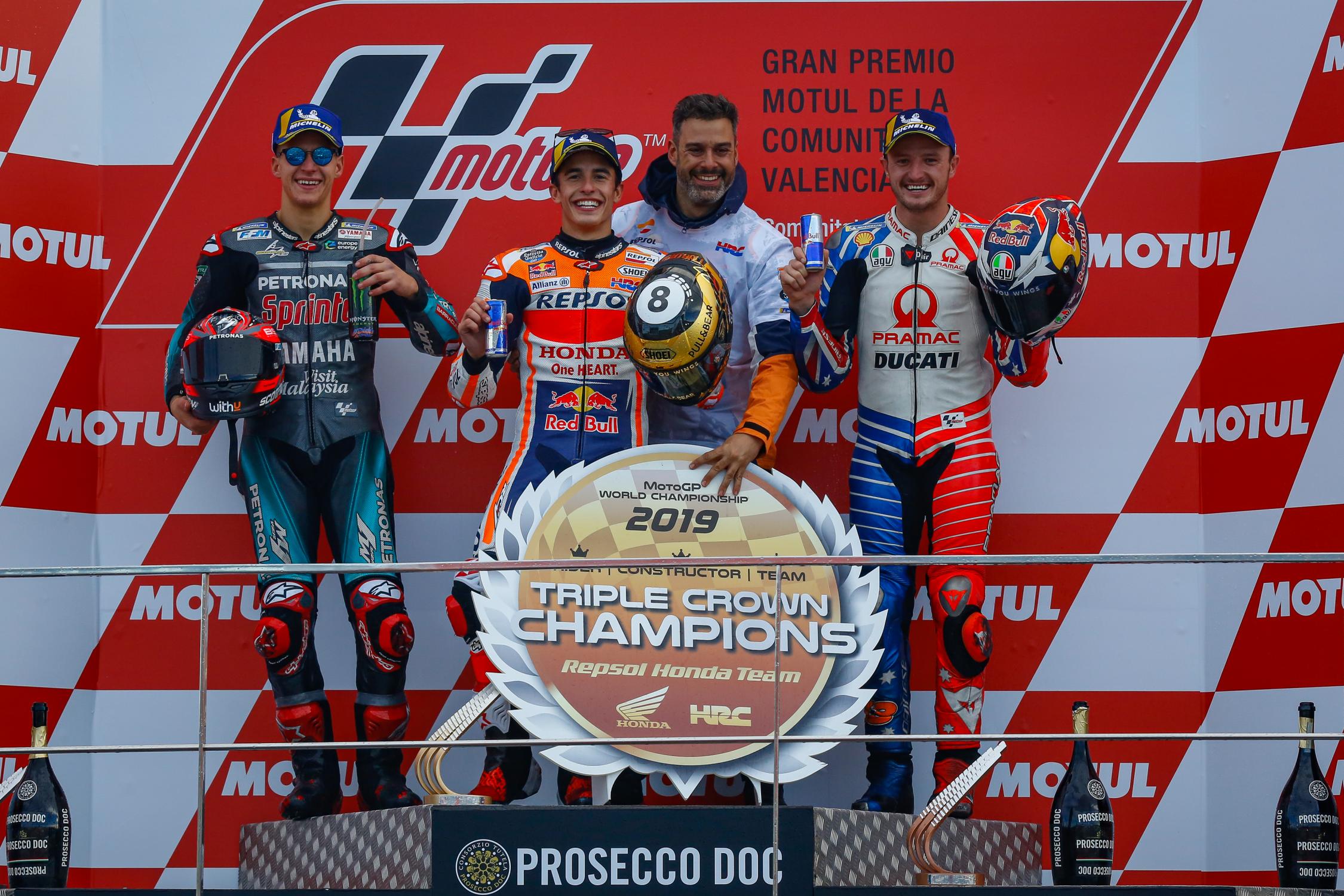 Заврши Светскиот шампионат во MotoGP: Маркeз со победа во Валенсија за завери крунатa