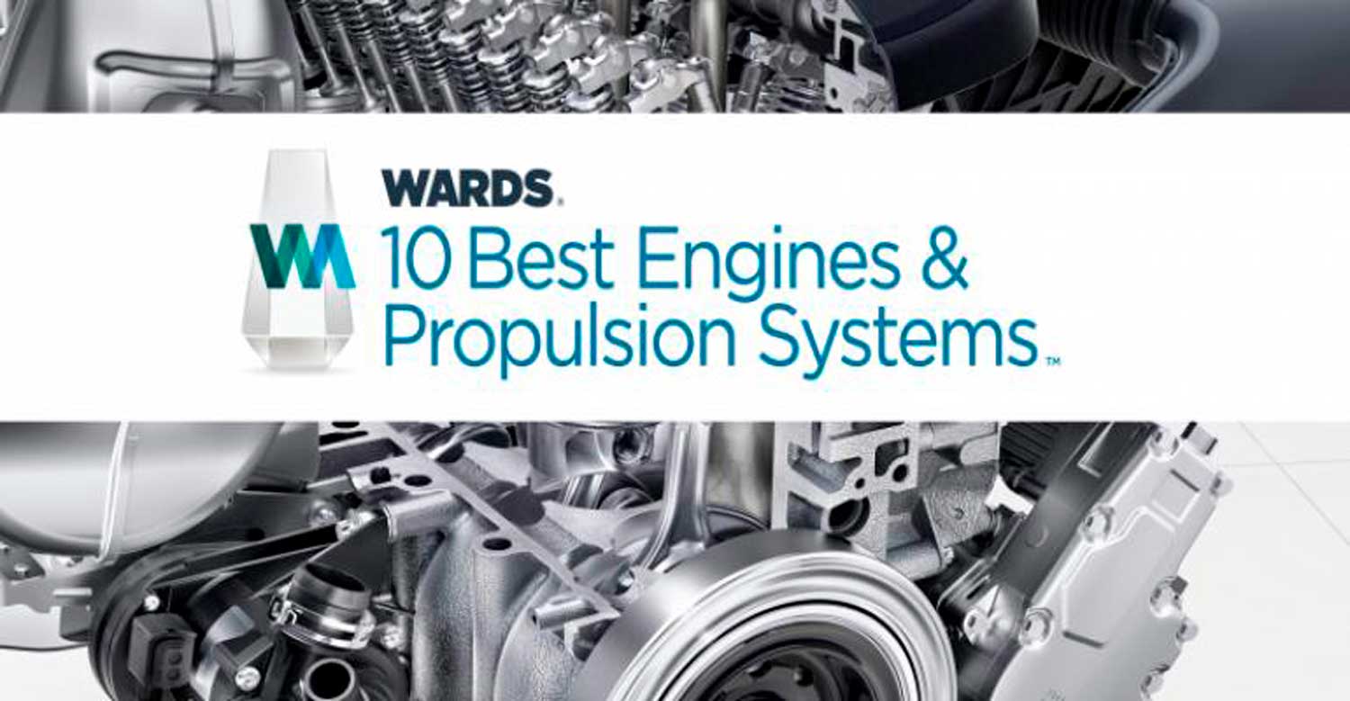 WardsAuto – Топ 10 мотори и погонски системи за 2020 година