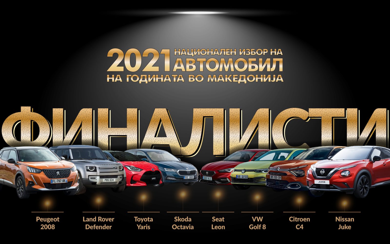 Одредени ФИНАЛИСТИТЕ на Националниот избор на Автомобил на годината во Македонија за 2021