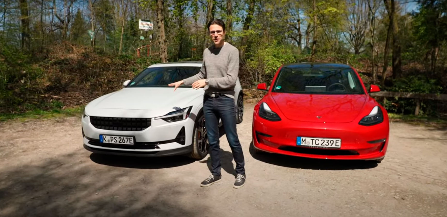 Tesla Model 3 vs Polestar 2 / ВИДЕО