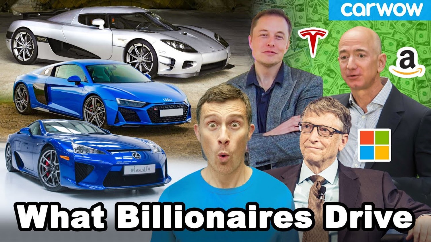 Што возат Илон Маск, Џеф Безос, Бил Гејтс и останатите 20 најбогати луѓе во светот / ВИДЕО