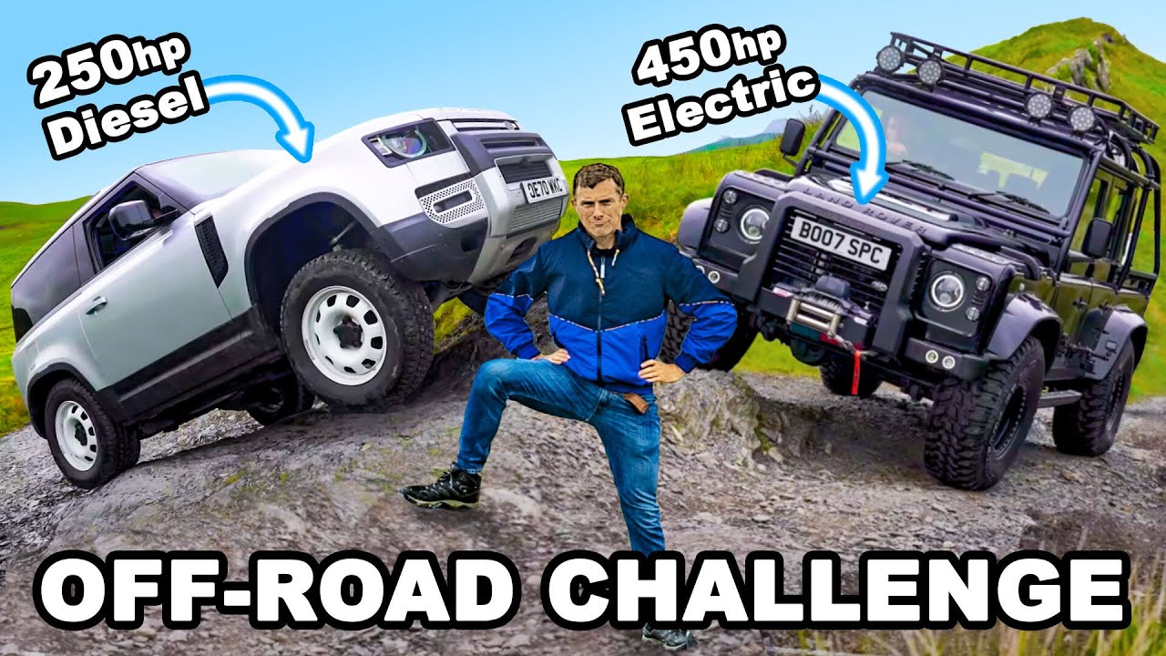 Land Rover Defender Diesel vs Land Rover Defender Electric / ВИДЕО