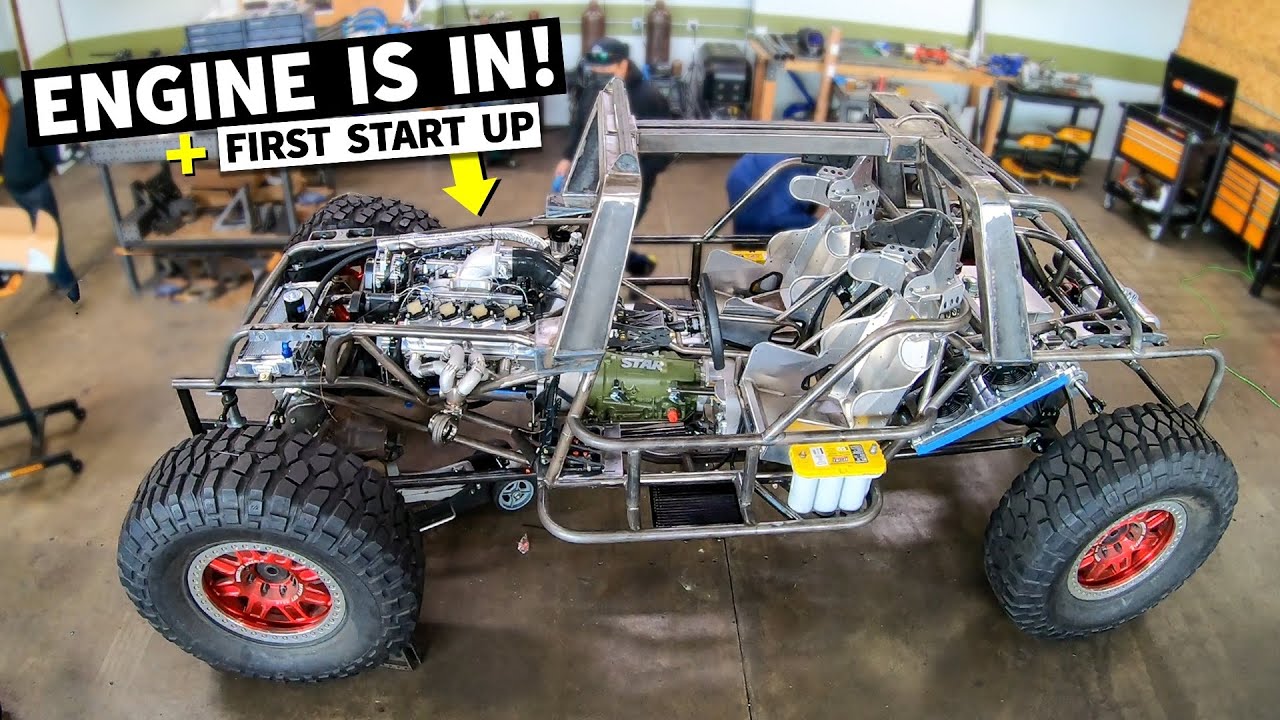 FIRST START! Our HALO Warthog’s 1,000 Horsepower TWIN TURBO 438ci Ford Windsor V8 arrives!