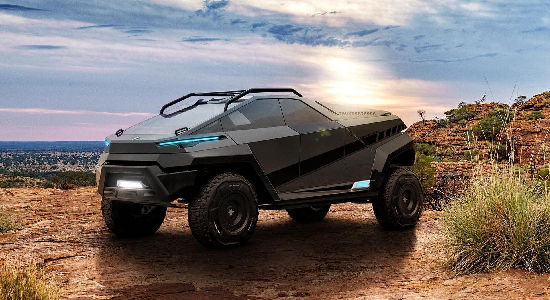 Концепти: Дивиот електричен теренец Thundertruck 6Х6 / ФОТО