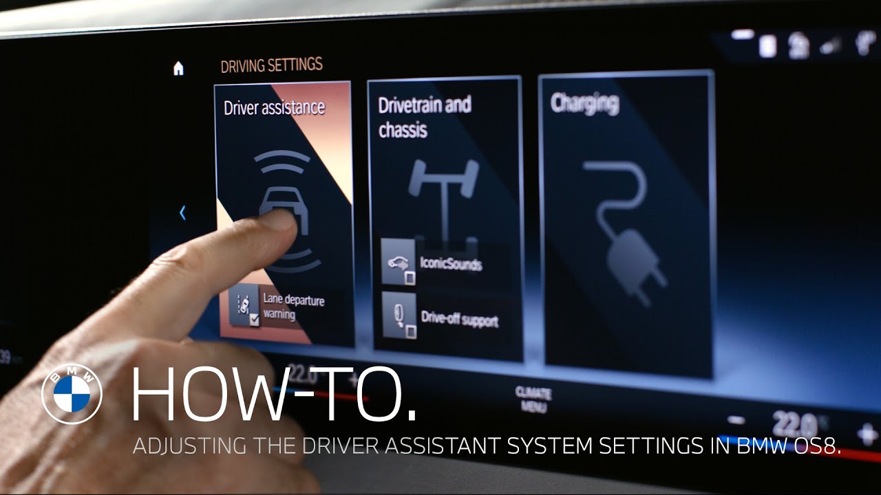 Adjusting the Driver Assistance System Settings in BMW OS8 | BMW How-To