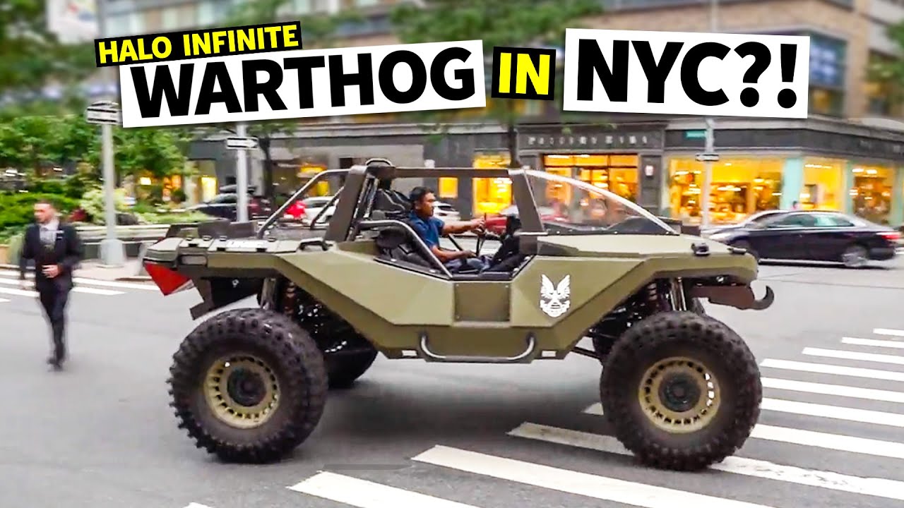 1,000HP Halo Warthog VS Time Square New York!