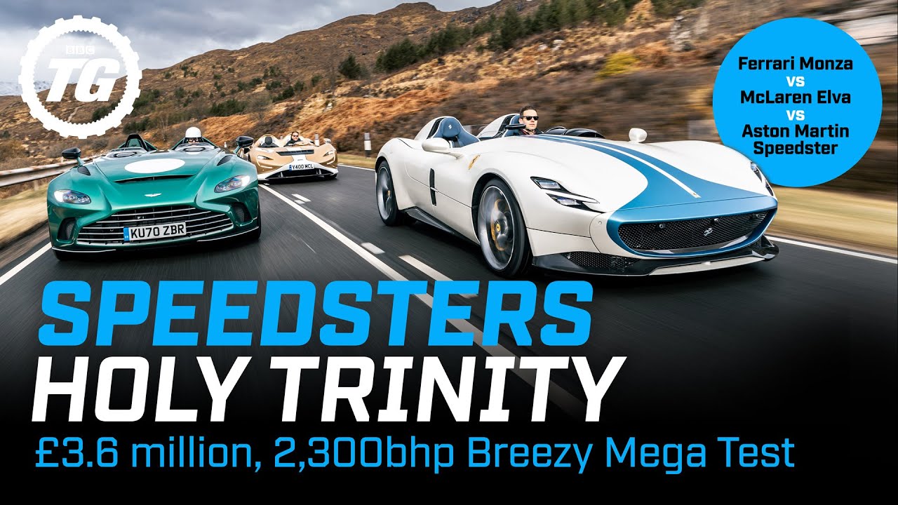 Ferrari Monza vs McLaren Elva vs Aston Martin Speedster – £3.6m, 2,300bhp mega test | Top Gear