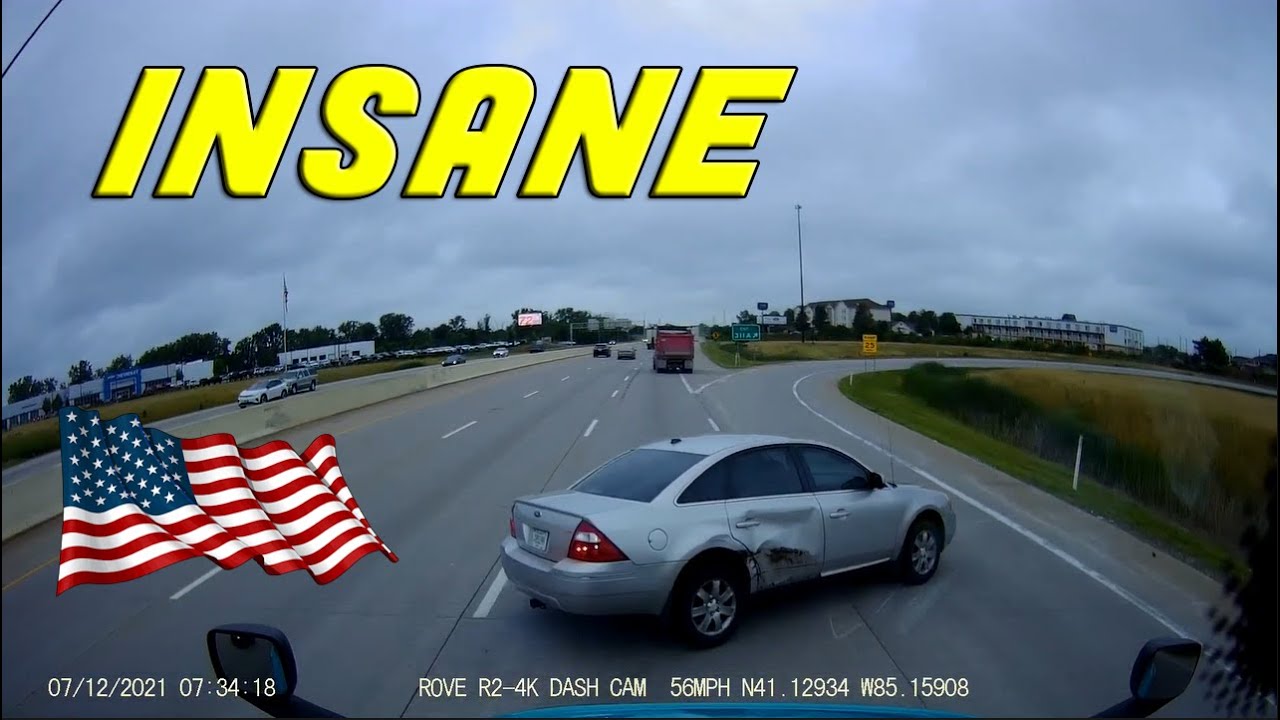 A Day in The Life of an American Truck Driver – Road Rage, Brake Check, Car Crash, Instant Karma USA