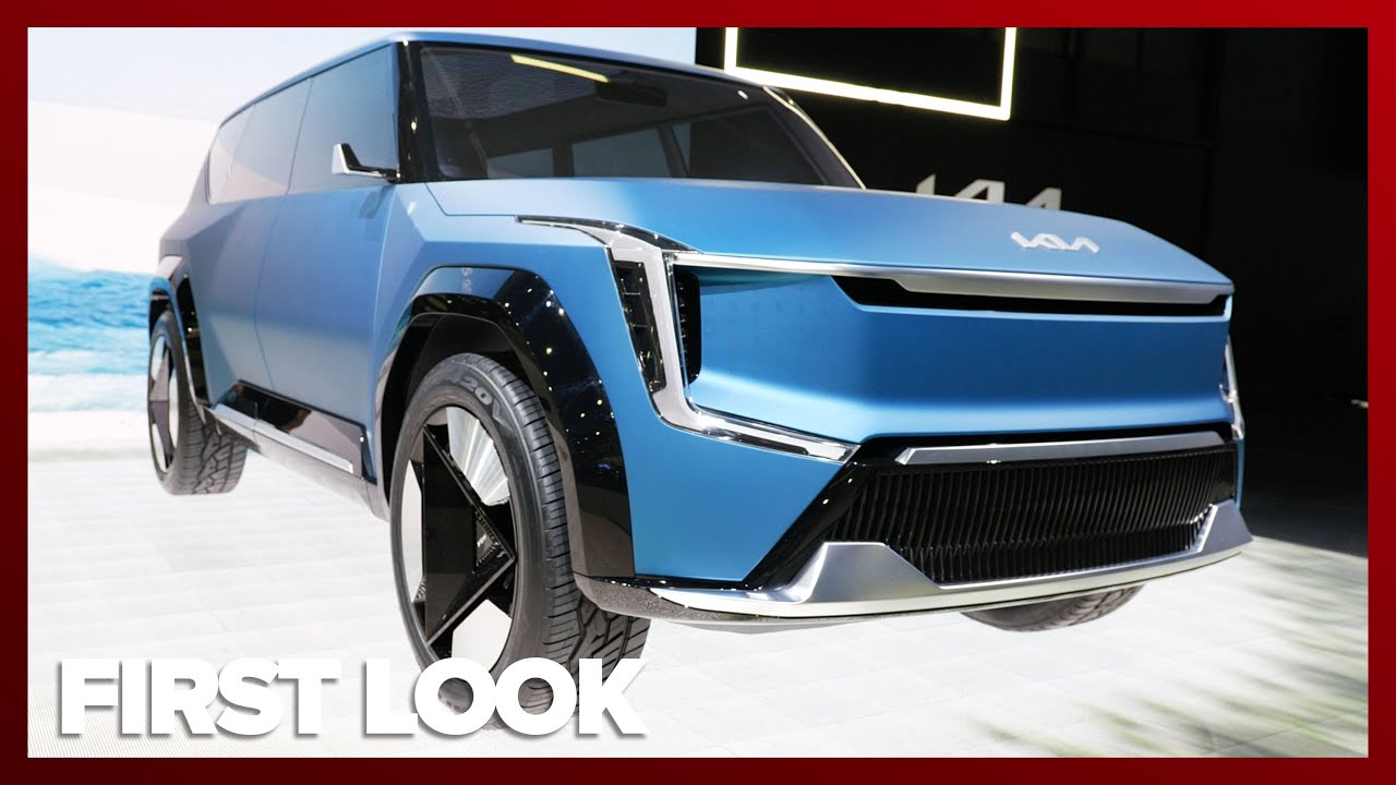 Kia Concept EV9 first look: Sharp outside, smooth inside