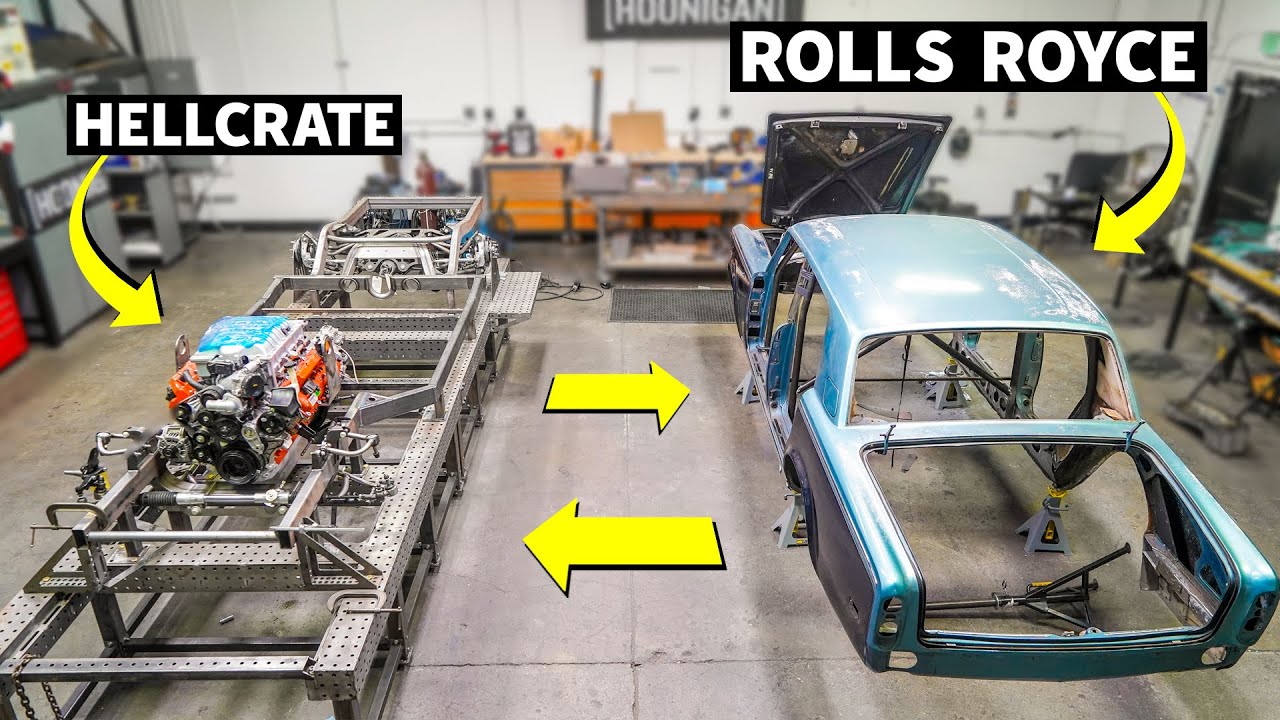 How to make a ‘79 Rolls Royce RAD! Prepping our Art Morrison chassis and 700hp Hellcrate motor!