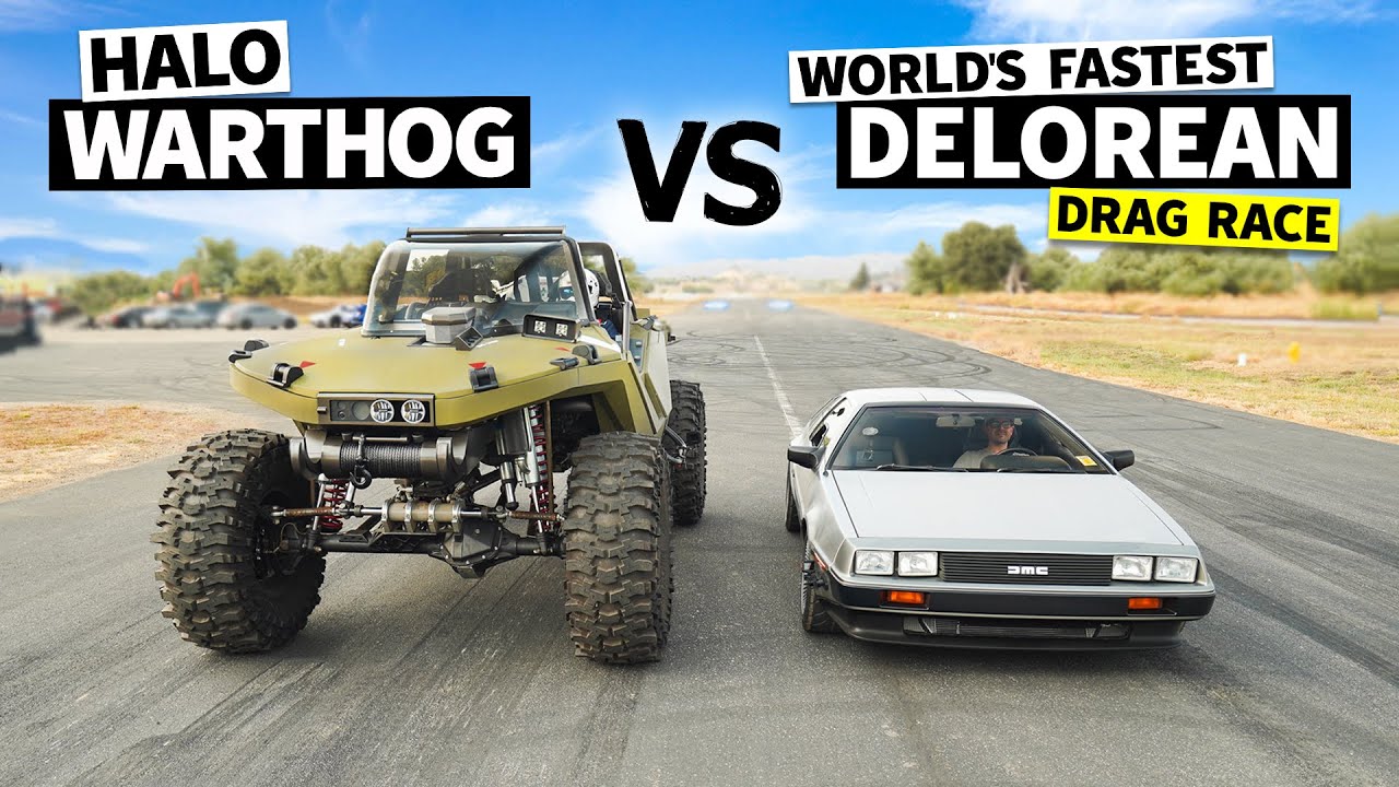 1,000hp HALO Warthog vs Marty McFly’s Dream 500hp DeLorean // This vs That