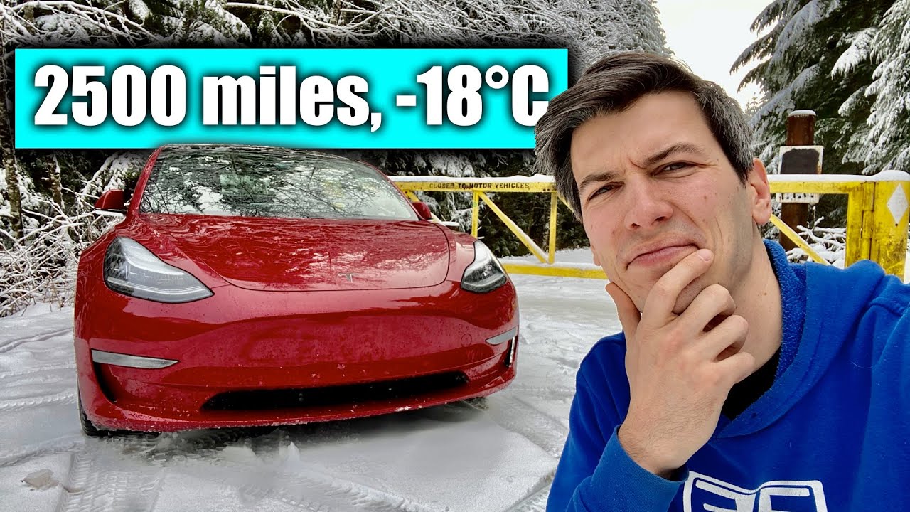 How Miserable Is A Winter Tesla Road Trip? -18°C & Broken Superchargers