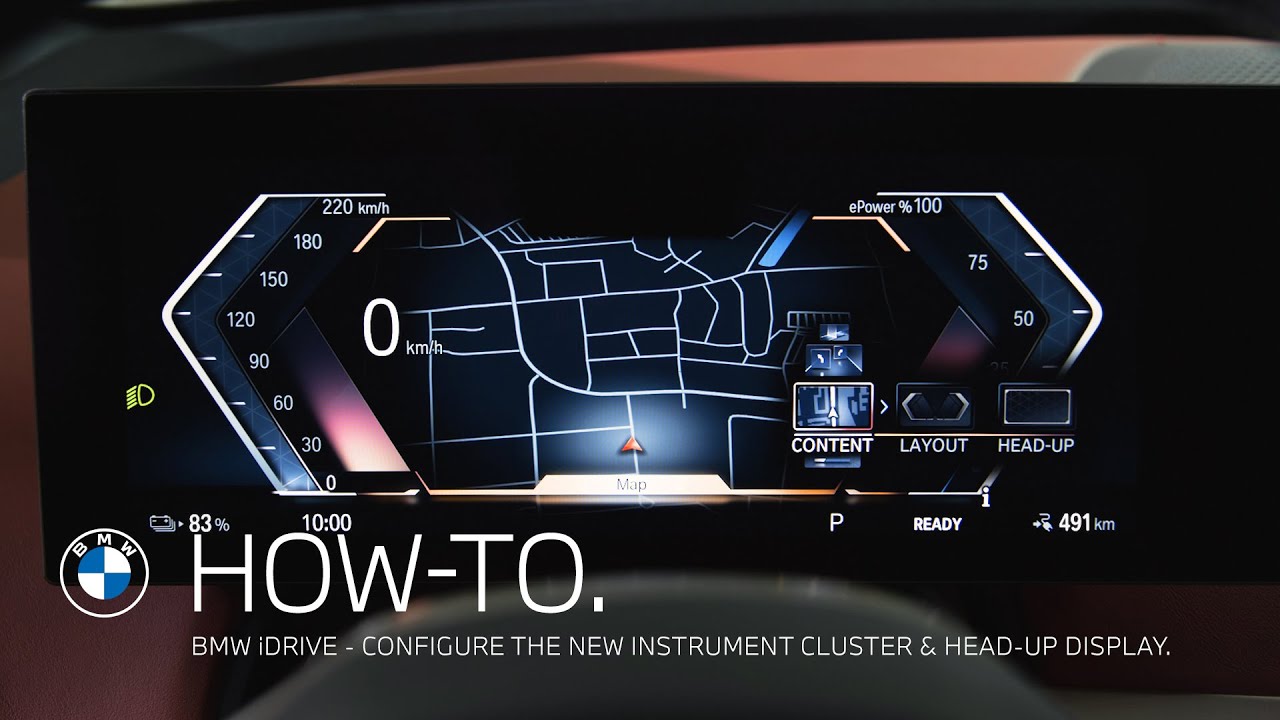 Customize the BMW iDrive Instrument Cluster and HeadUp Display BMW
