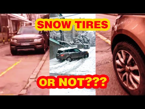 SNOW TIRES OR NOT? Range Rover Sport Fails to Climb Snowy Street – The Truth is Revealed!