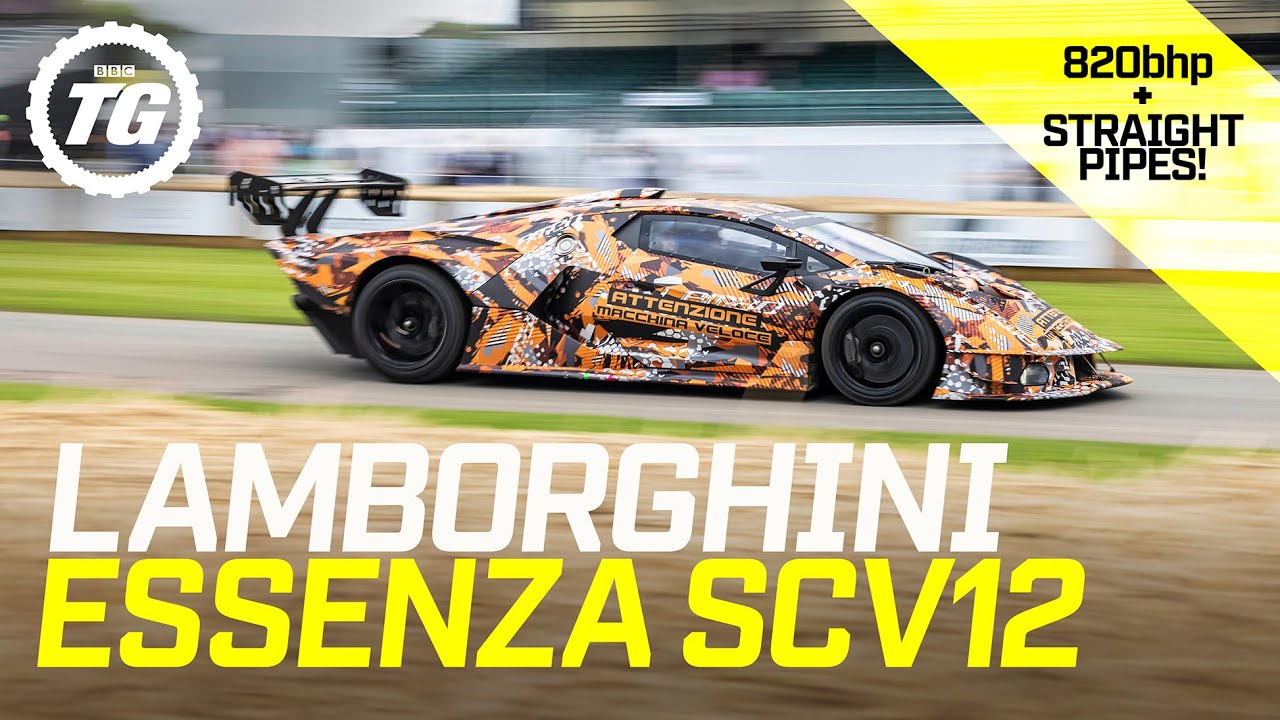 Loudest Lamborghini Ever? Flat-out in the bonkers 820bhp Essenza SCV12 | Top Gear