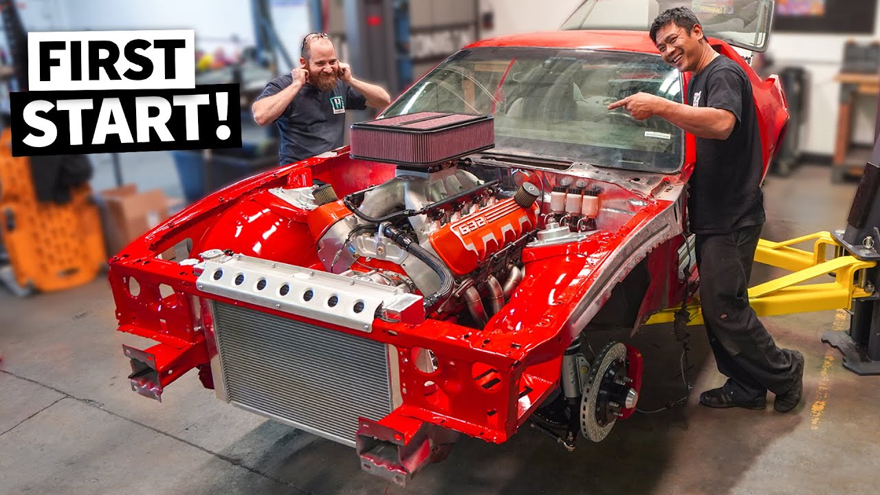 632 cubic inch Chevy Big Block ROARS to life! First Start of our 1000hp Gen 3 Camaro build