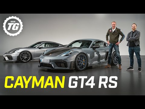 FIRST LOOK: Porsche Cayman GT4 RS – 493bhp GT3 engine, £108k, the loudest RS model ever! | Top Gear