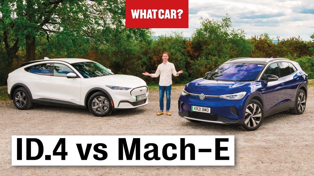 2021 VW ID.4 vs Ford Mustang Mach-E review – best electric SUV? | What Car?