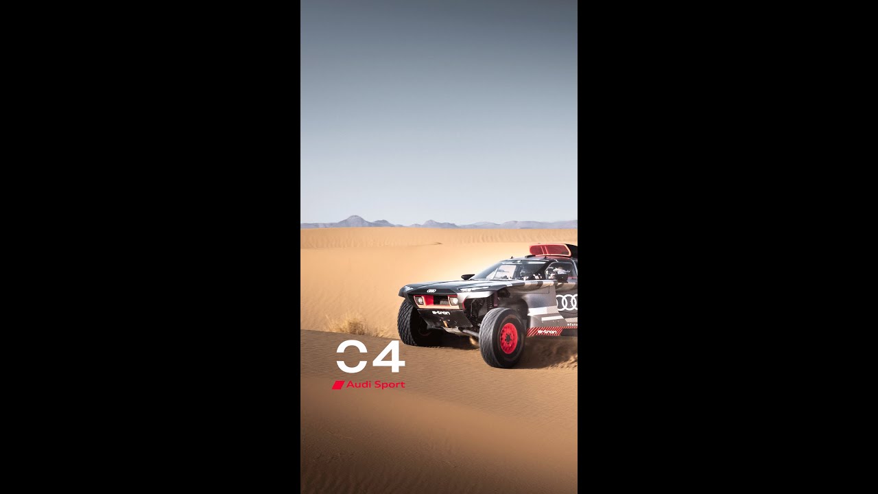 Testing the Audi RS Q e-tron on the Road to Dakar