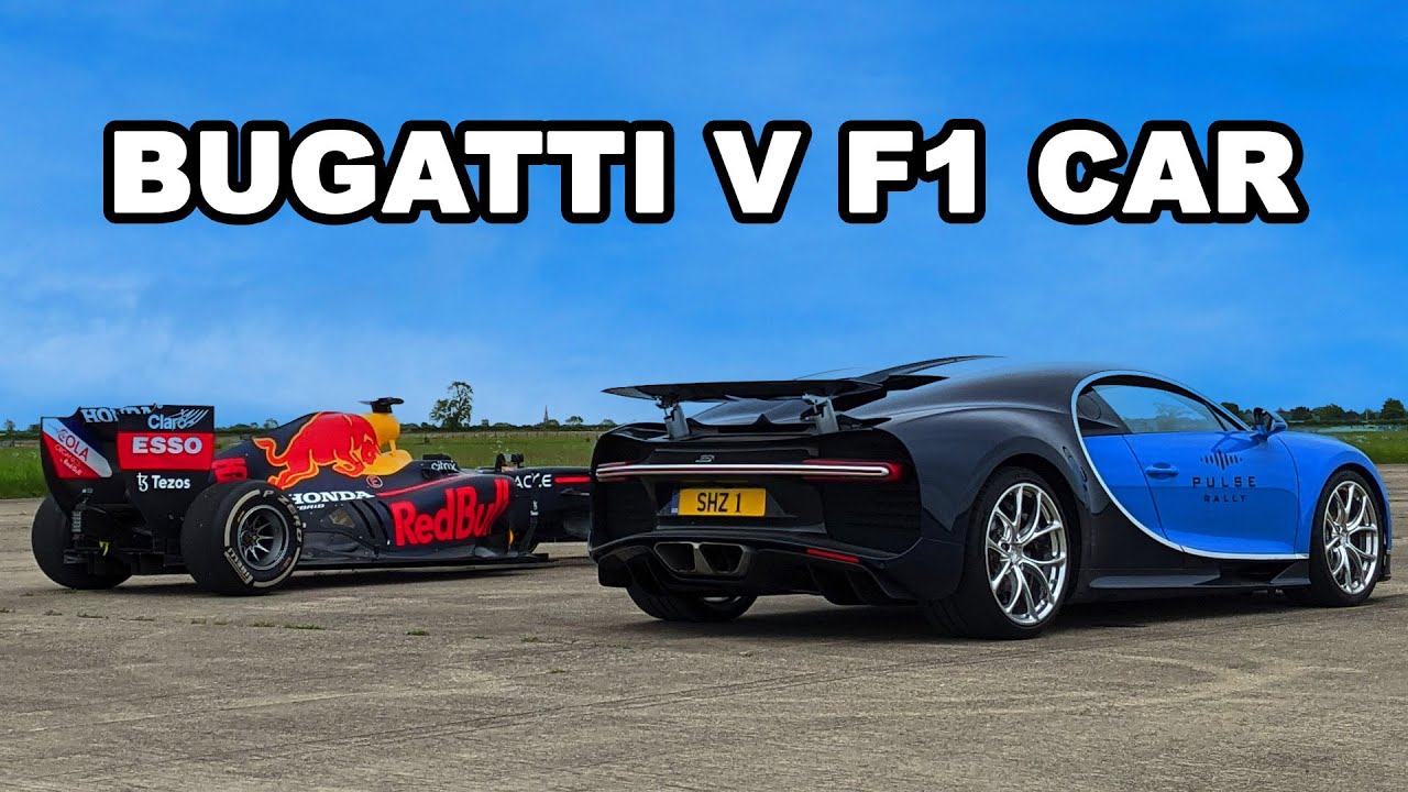 Bugatti v F1 Car: ONE MILE RACE!
