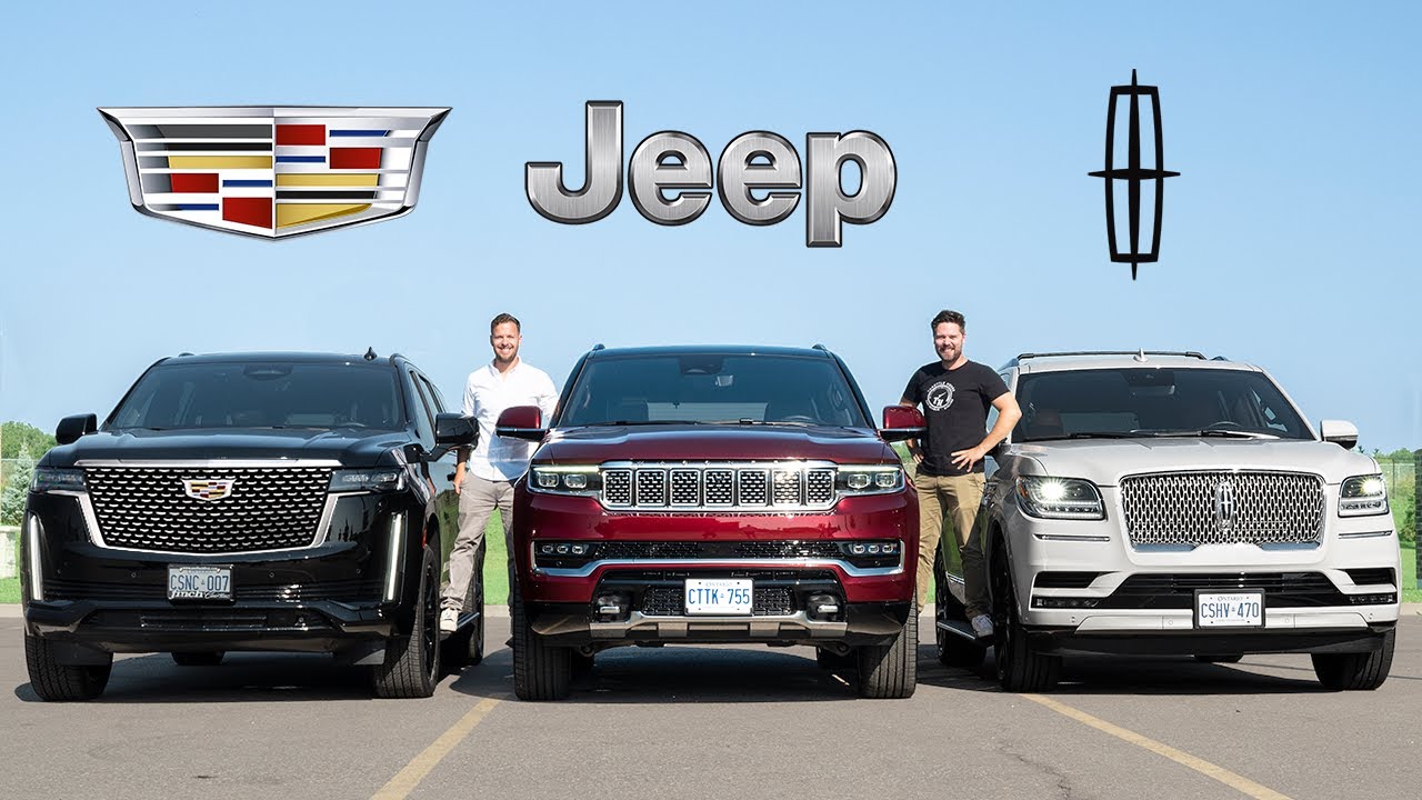 2022 Jeep Grand Wagoneer vs Cadillac Escalade vs Lincoln Navigator // CIVIL WAR