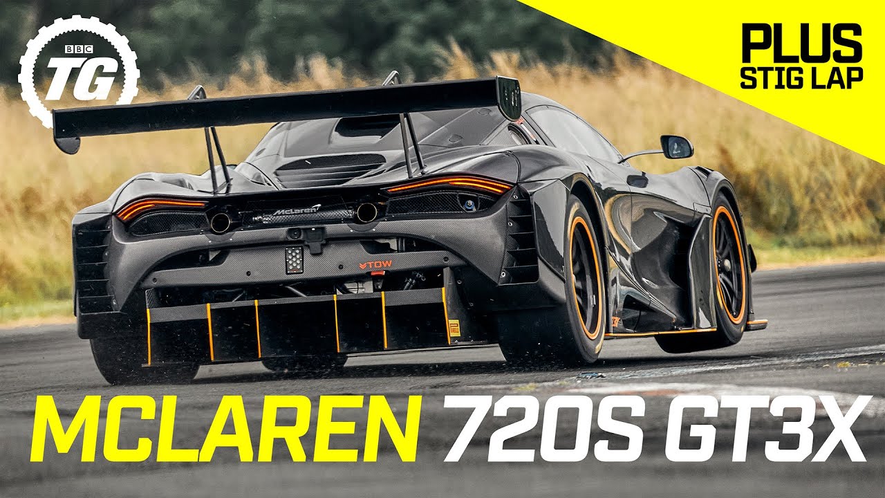 McLaren 720S GT3X review | A crazy 750bhp no limits GT3 racer that can’t race + Stig Lap | Top Gear