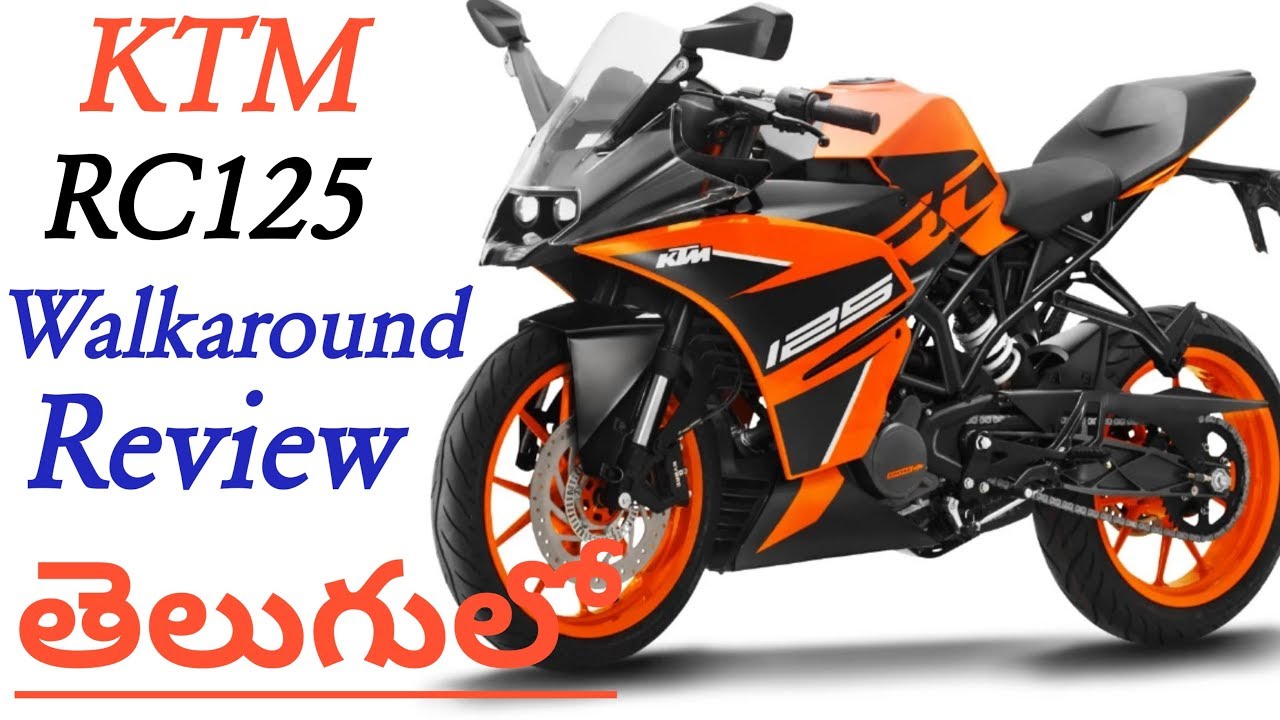 23 – KTM RC 125 Single Channel ABS Full Detailed Walkaround Review In Telugu