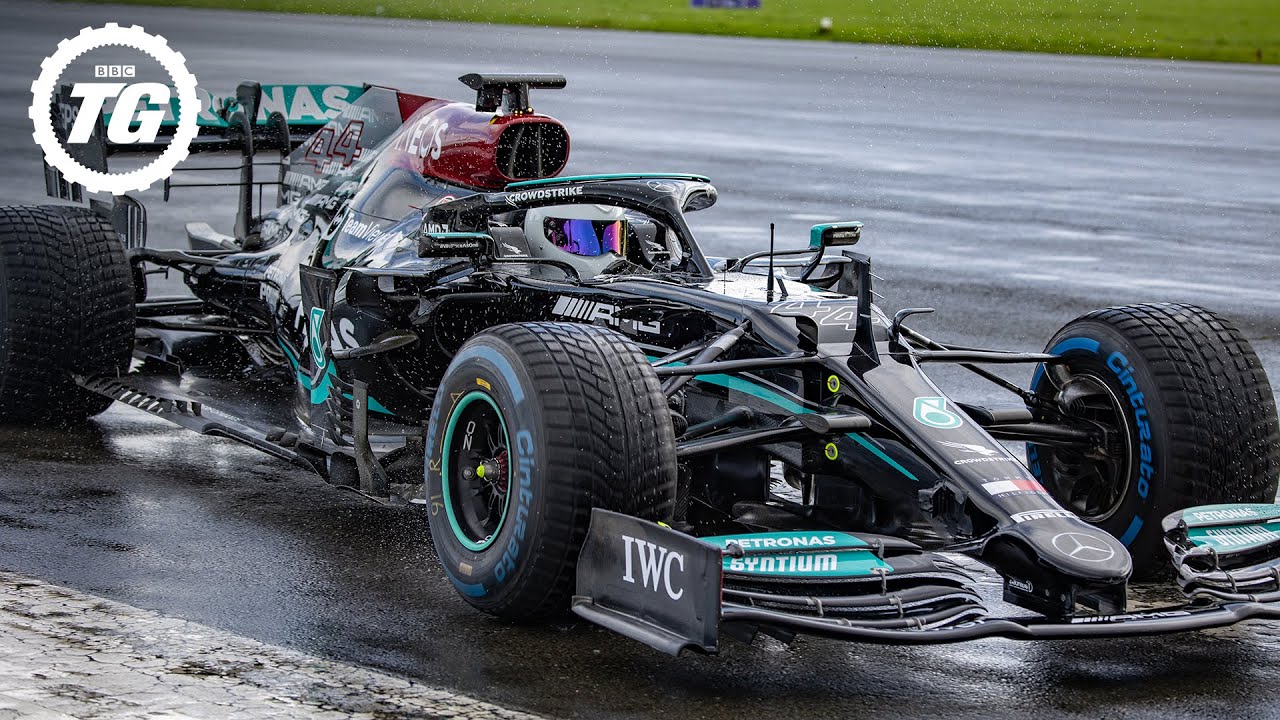 Drag Race: Formula E vs WRC vs Formula One… in the wet! | Top Gear Christmas Special | Top Gear