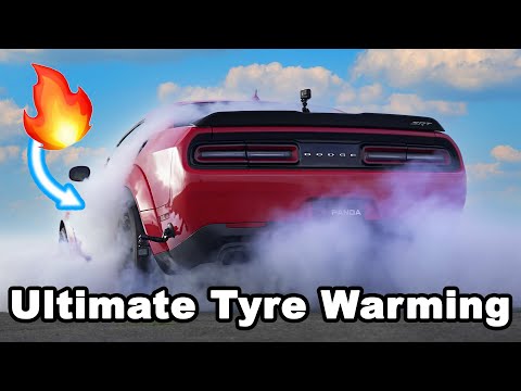 Destroying tyres with the Dodge Demon ?