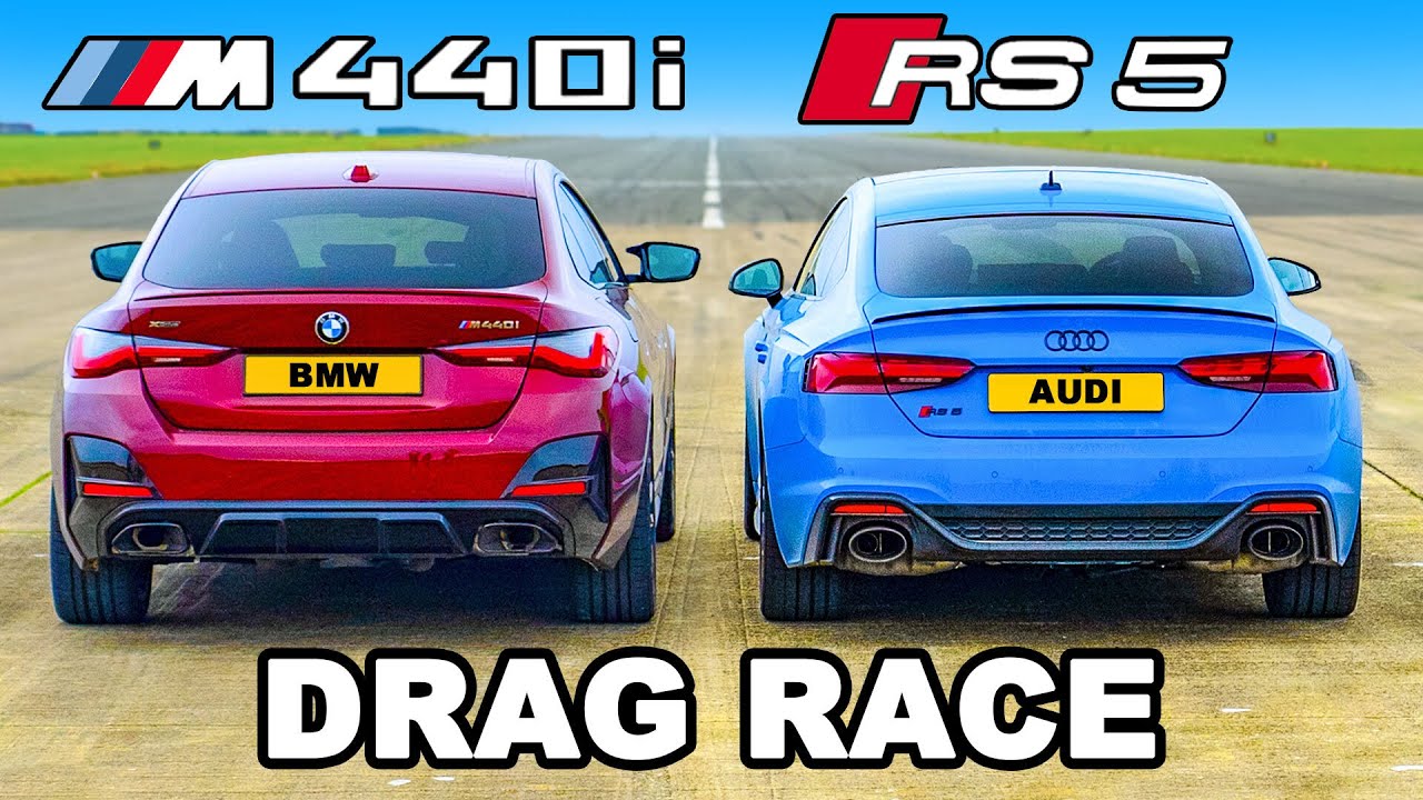 Audi RS5 v BMW M440i Gran Coupe: DRAG RACE