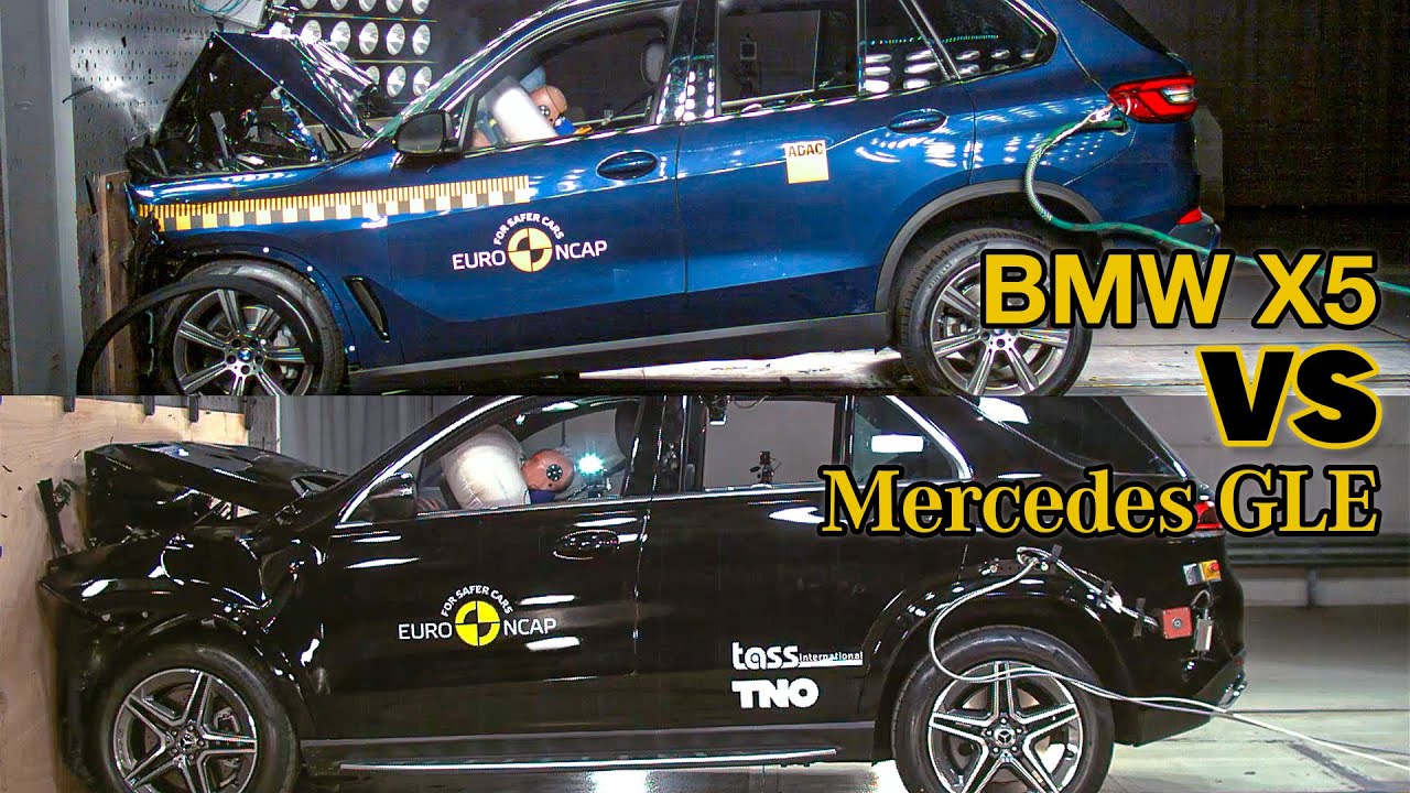 BMW X5 vs Mercedes GLE – Crash Test