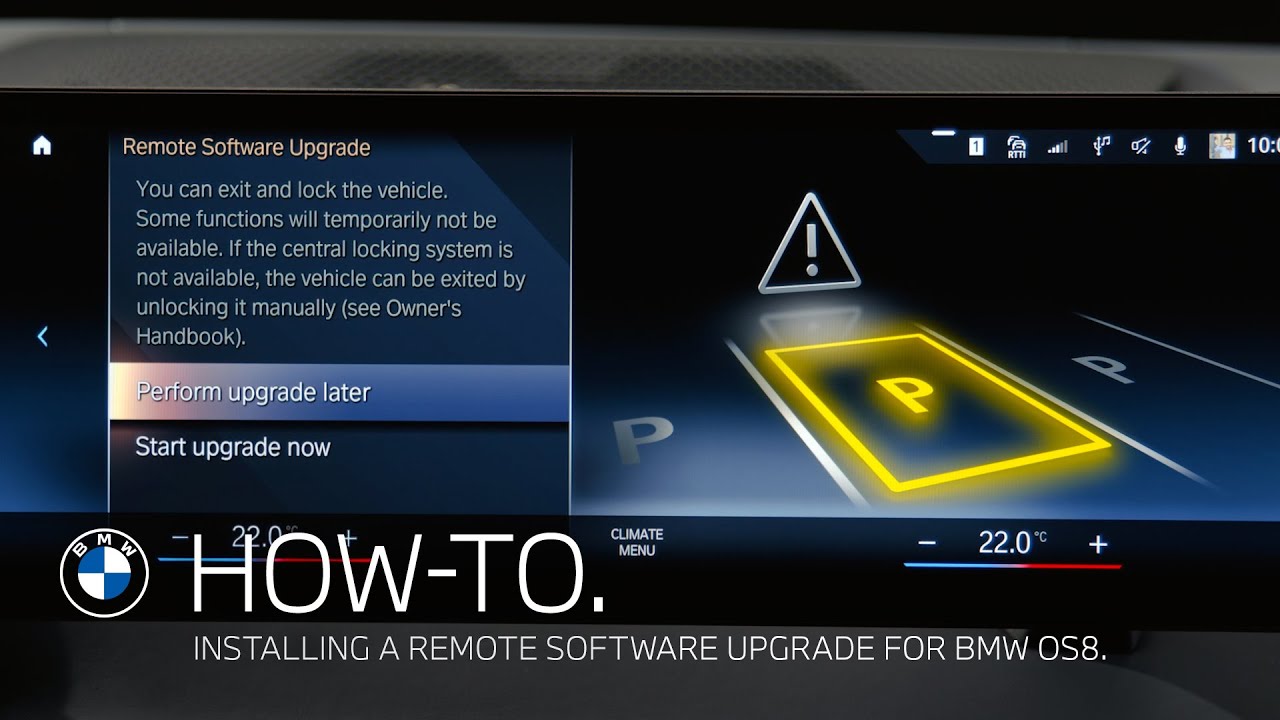 BMW Operating System 8 – Remote Software Upgrade Installation – BMW How-To