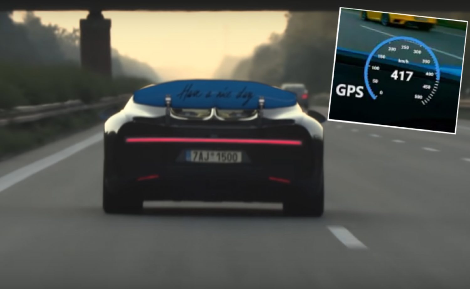 Чешки тајкун на германскиот Autobahn со Bugatti возел со 417 km/h и сето тоа го снимил! / ВИДЕО