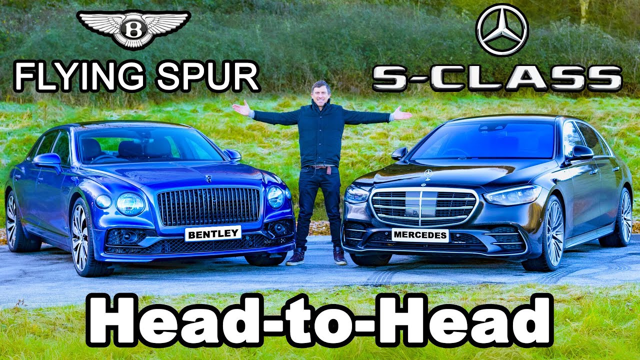 Mercedes S-Class v Bentley Flying Spur review, 0-60mph, 1/4-mile & brake test!