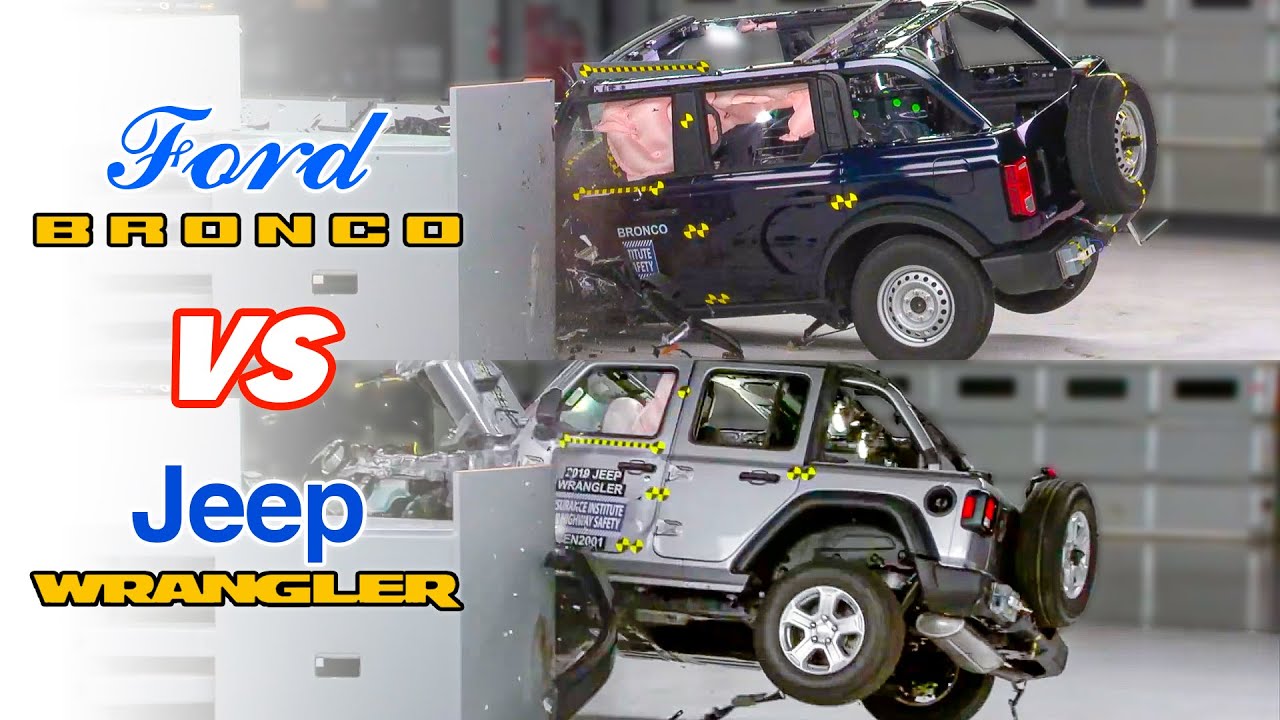 Ford Bronco vs Jeep Wrangler – Crash Test