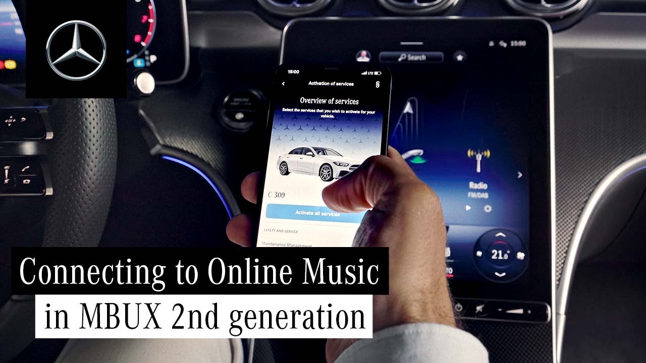 How to Use Online Music in MBUX 2nd Generation with Mercedes me