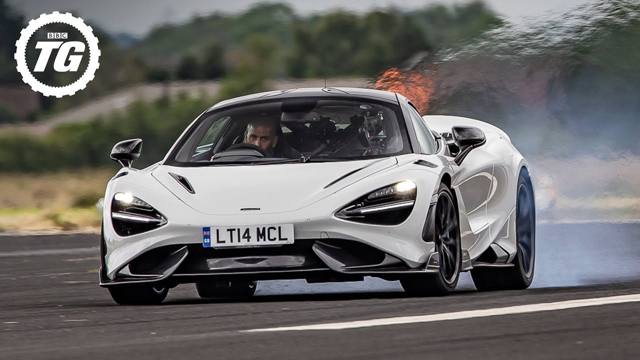 Chris Harris vs McLaren 765LT – outrageous 750bhp track special tops 200mph! | Top Gear