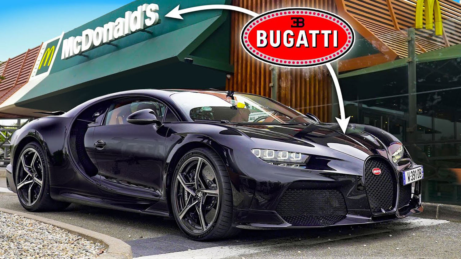 Зошто Bugatti Chiron Super Sport не е погоден за McDonald’s? / ВИДЕО