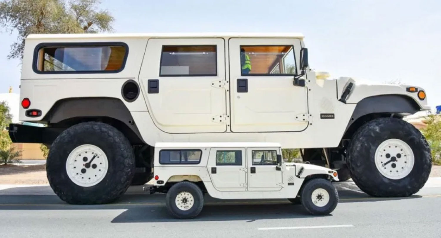 Како обичниот да не е доволно голем: овој Hummer H1 „Rainbow Sheikh“ е три пати поголем од оригиналот / ФОТО+ВИДЕО