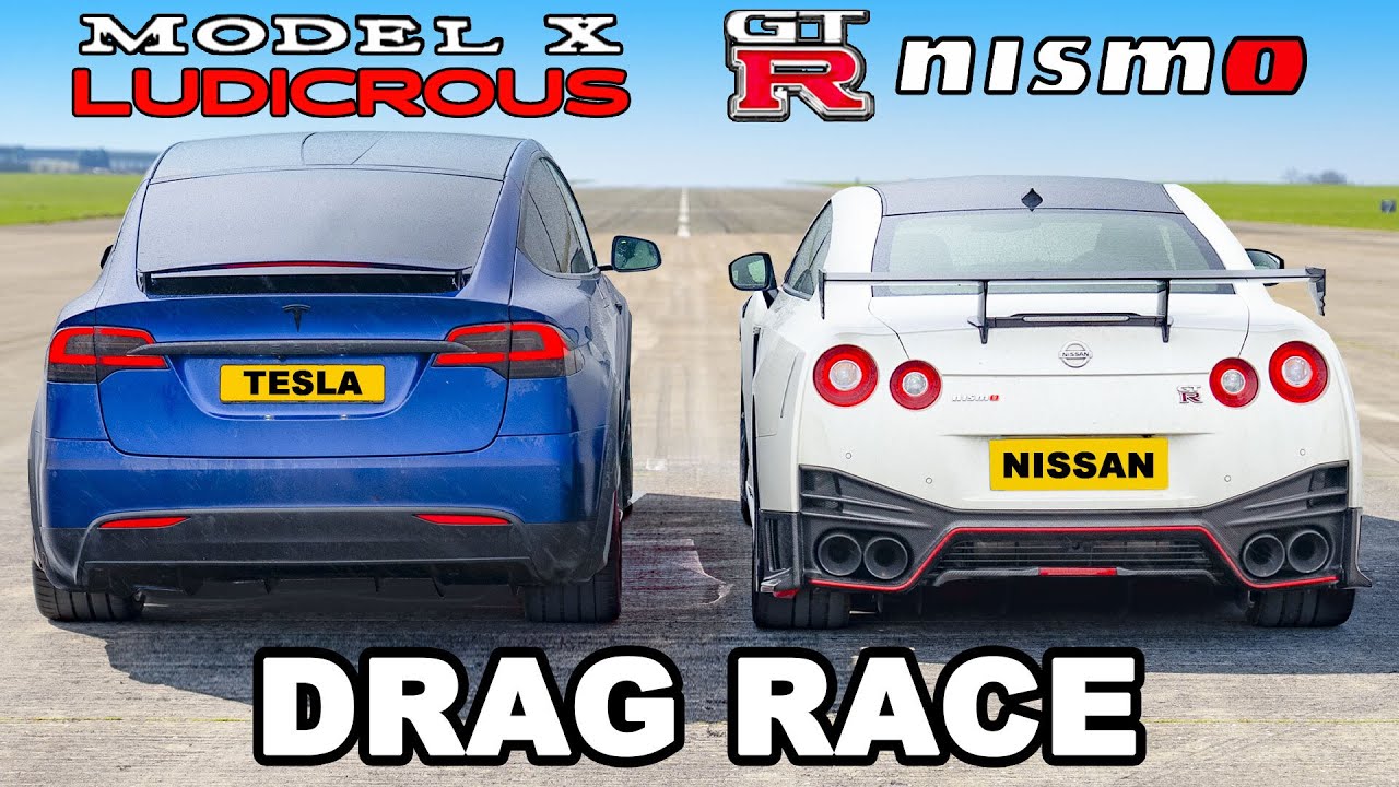 Трка на забрзување: Nissan GT-R NISMO vs Tesla Model X / ВИДЕО