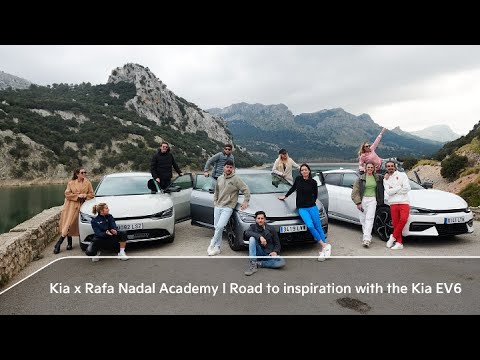 Kia x Рафа Надал Академија l Пат до инспирација со Kia EV6 / ВИДЕО