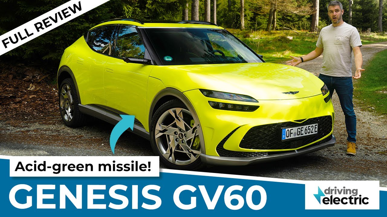 Преглед: 2022 Genesis GV60 – електричен coupe-SUV / ВИДЕО