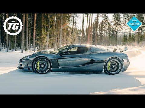 Дрифт на мраз со Rimac Nevera / ВИДЕО