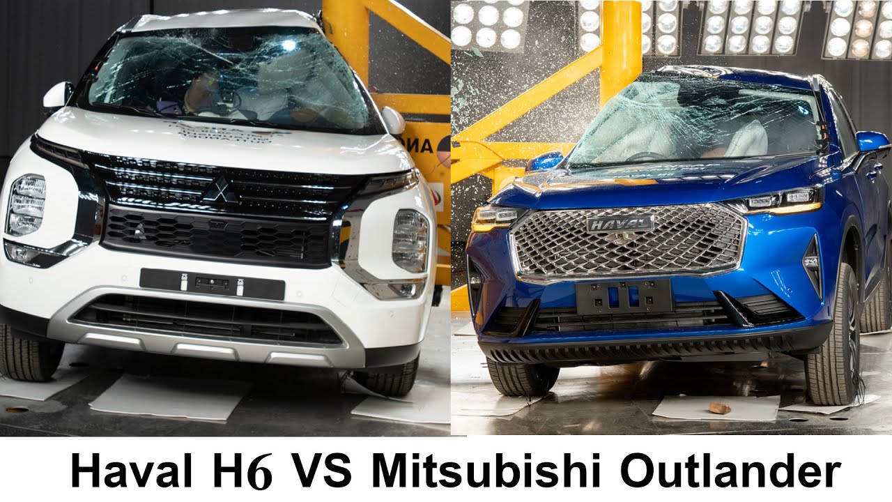 Краш ТЕСТ: 2022 Mitsubishi Outlander vs 2022 Haval H6 / ВИДЕО