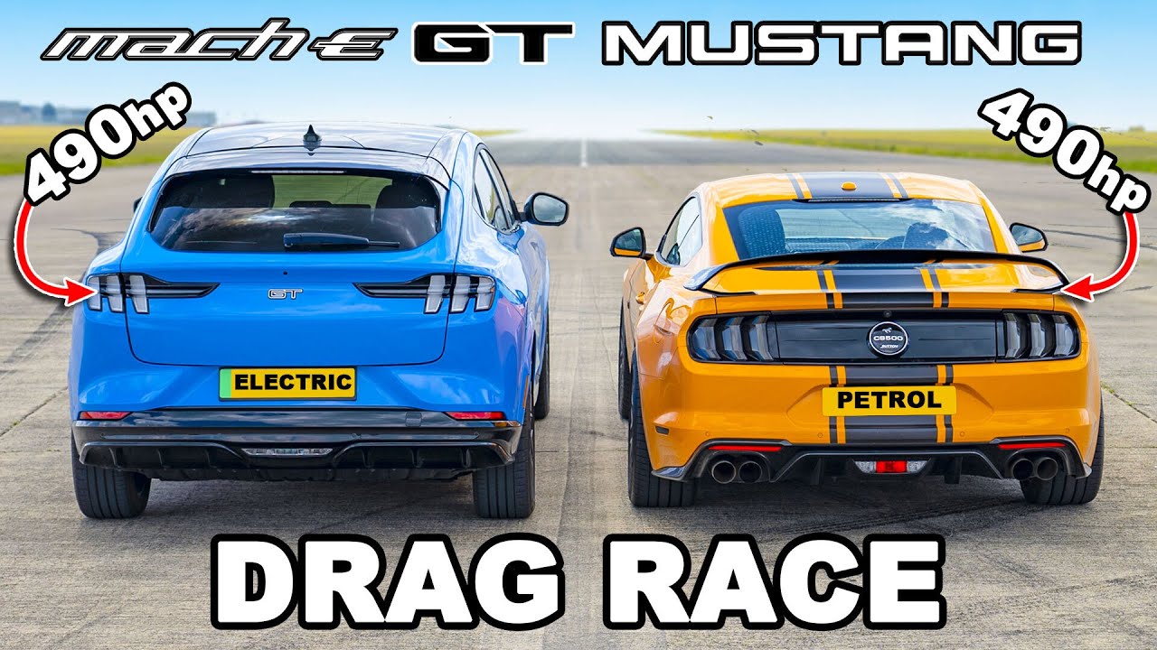 Трка во забрзување: Ford Mustang vs Mach-E GT / ВИДЕО