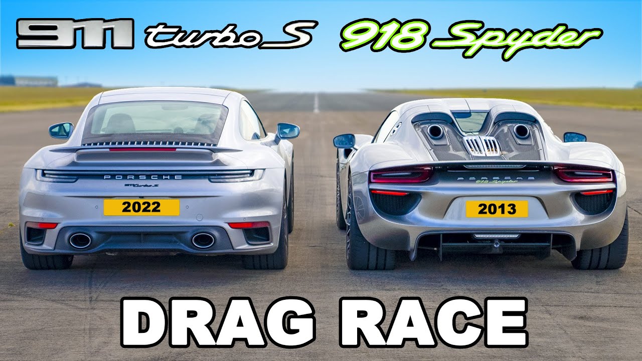 Трка во забрзување: Porsche 918 Spyder vs 911 Turbo S / ВИДЕО